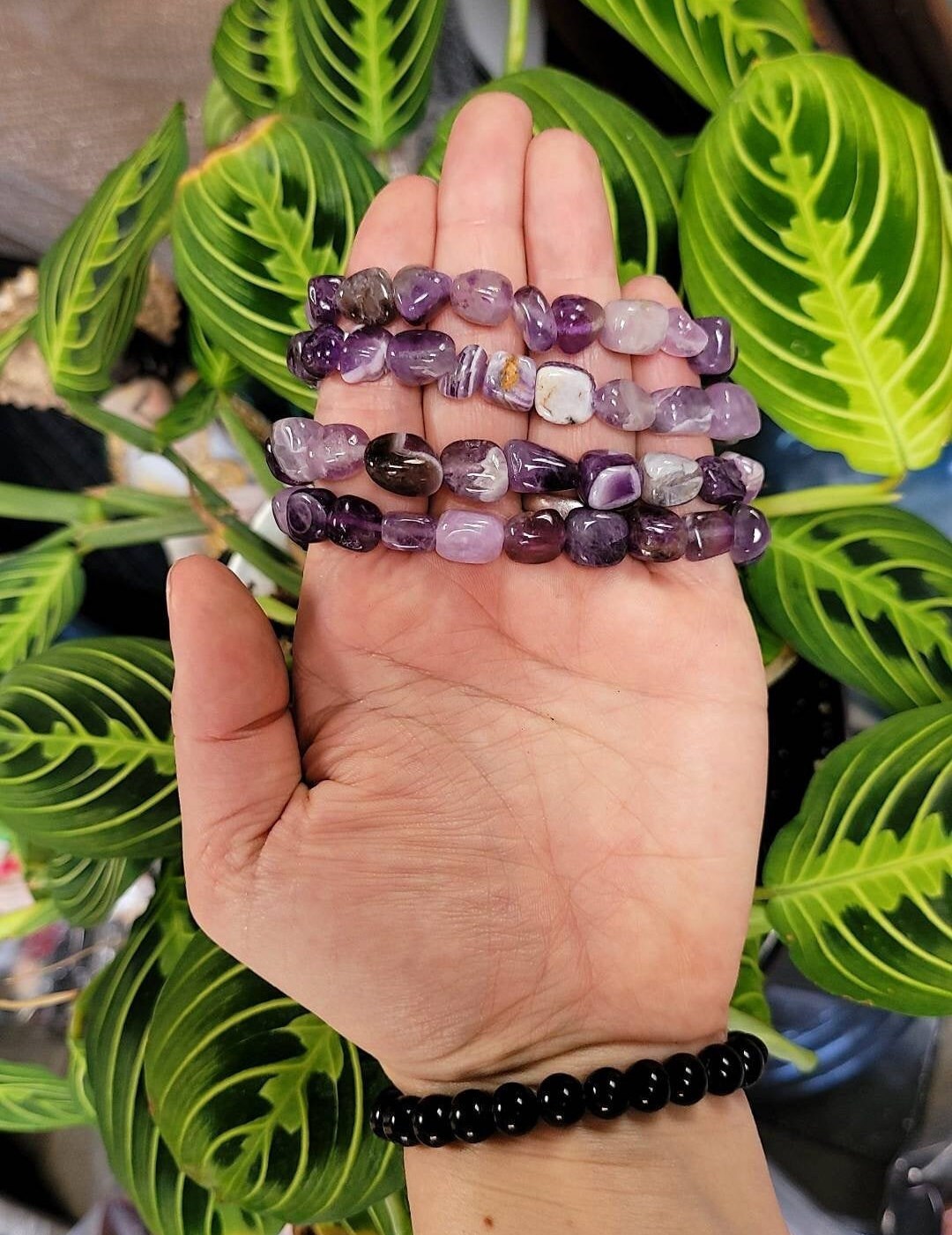 Amethyst Chunky Bracelet * Intuition Crystal * Third Eye Chakra * Spiritual Protection * Healing Energy Stone * Psychic Awareness