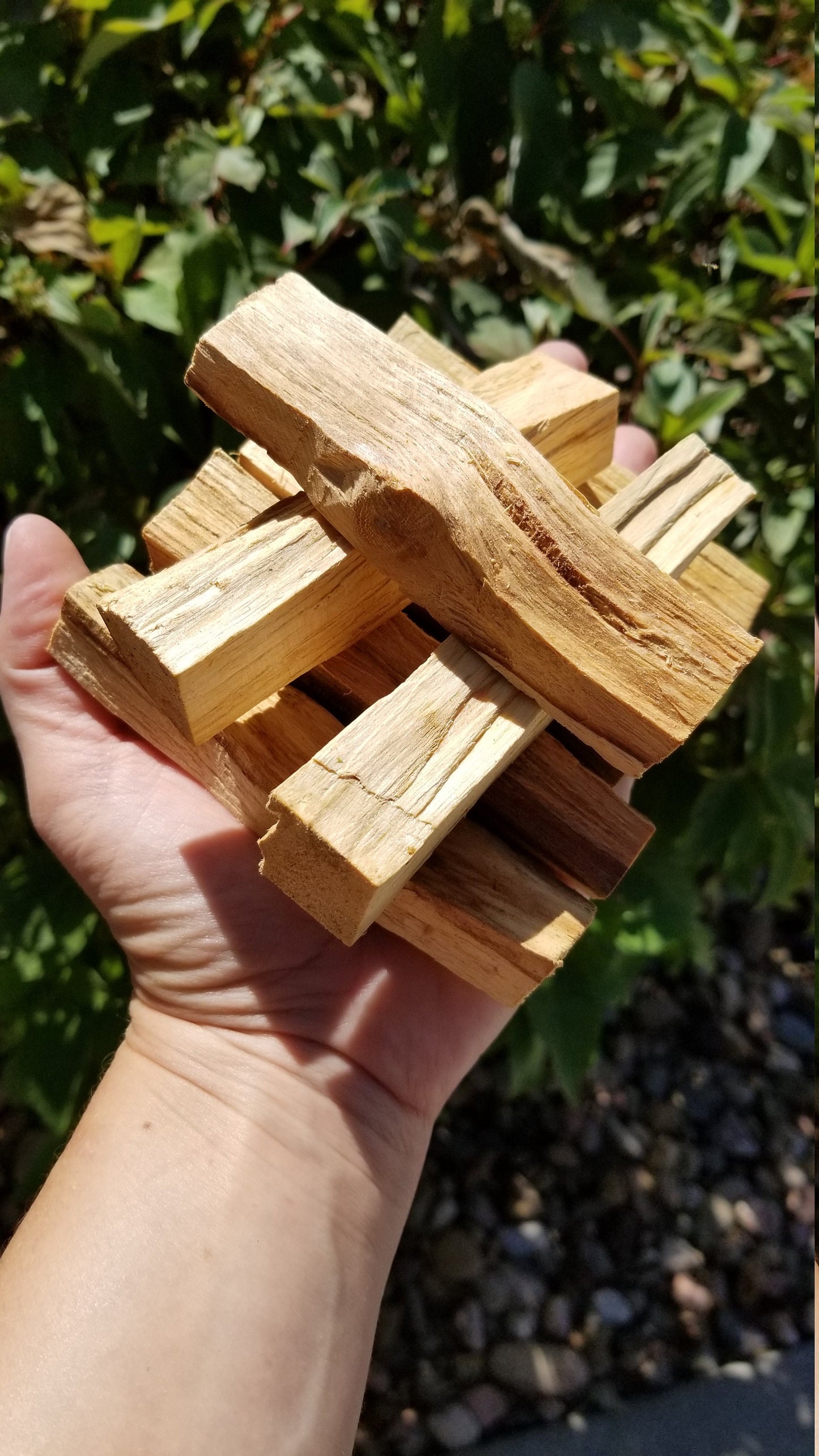 Grade-A Palo Santo  - Palo Santo Sticks - Palo Santo Wood - Grounding - Crystal Cleansing tool - Smudge - Mediation - 4"