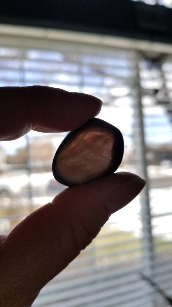 Medium Apache Tear Drop Tumbled & Polished Stone * Drops of Obsidian * Great for Protection and Grounding ROOT Chakra