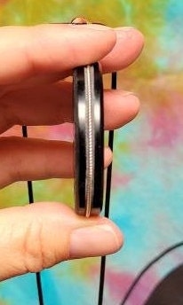 Eclipse Obsidian Pendant * Volcanic Glass * Hand carved * Scrying Mirror * Spiritual Protection * Shaman * Shadow Work * Divinational