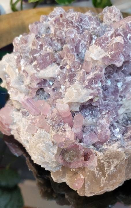 RARE Pink Tourmaline with Lepidoite from Pakistan Specimen