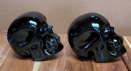 Obsidian Handcarved Skull