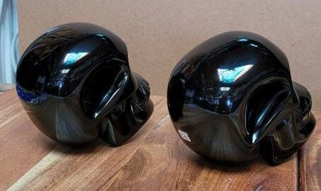 Obsidian Handcarved Skull