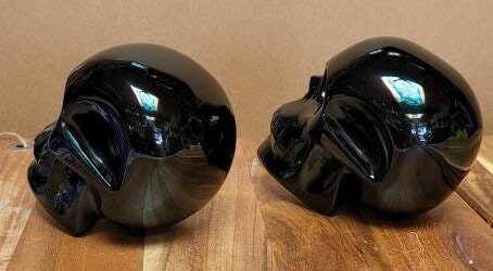 Obsidian Handcarved Skull