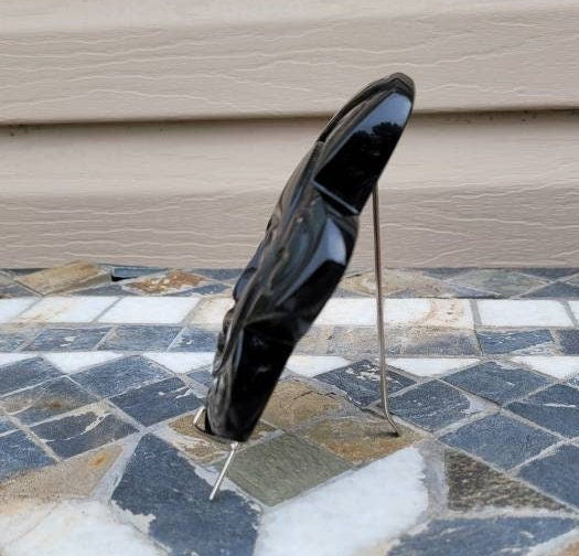 Golden Sheen Obsidian Eclipse Hand Carved From Mexico #3