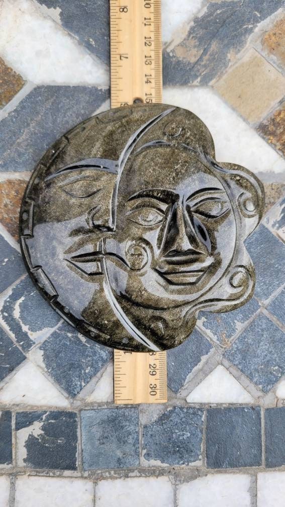 Golden Sheen Obsidian Eclipse Hand Carved From Mexico #3