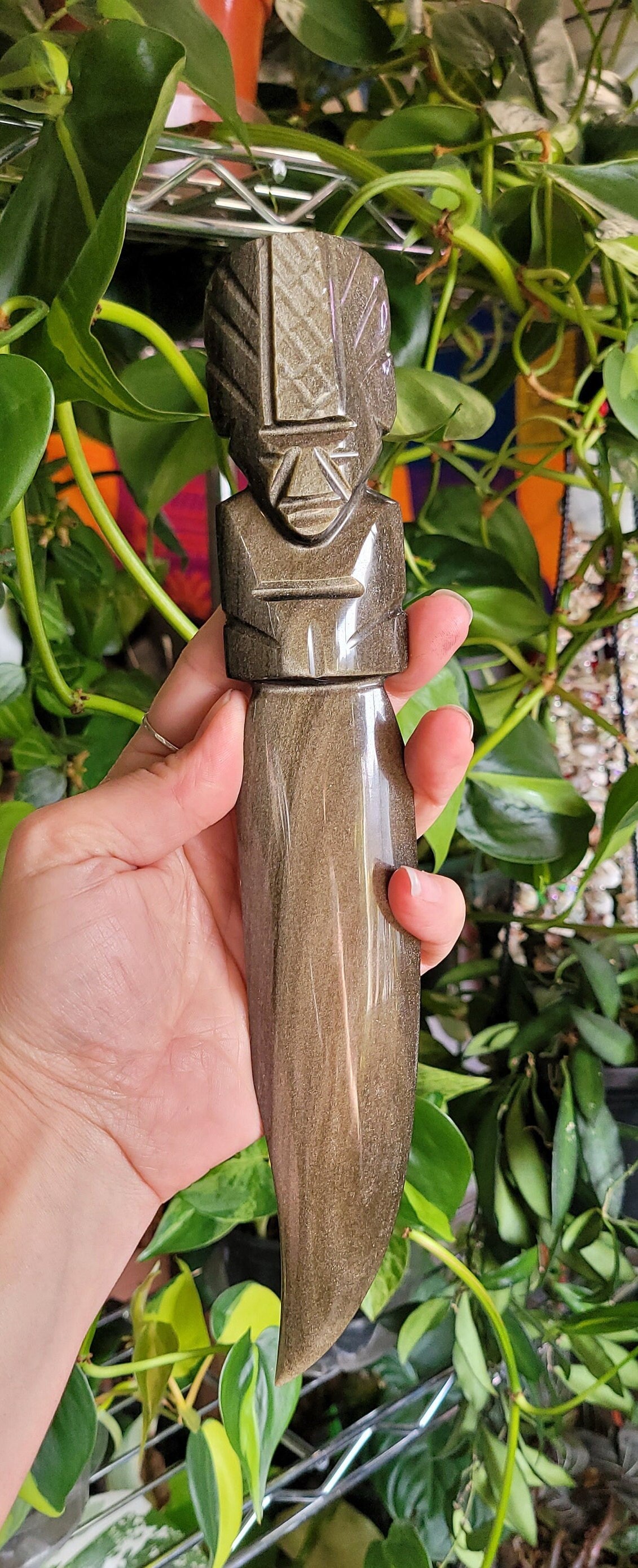 High Quality Golden Sheen Daggers Handmade in Mexico / Knifes Obsidian / Blades / Alter Space / Ritual / Energy Worker