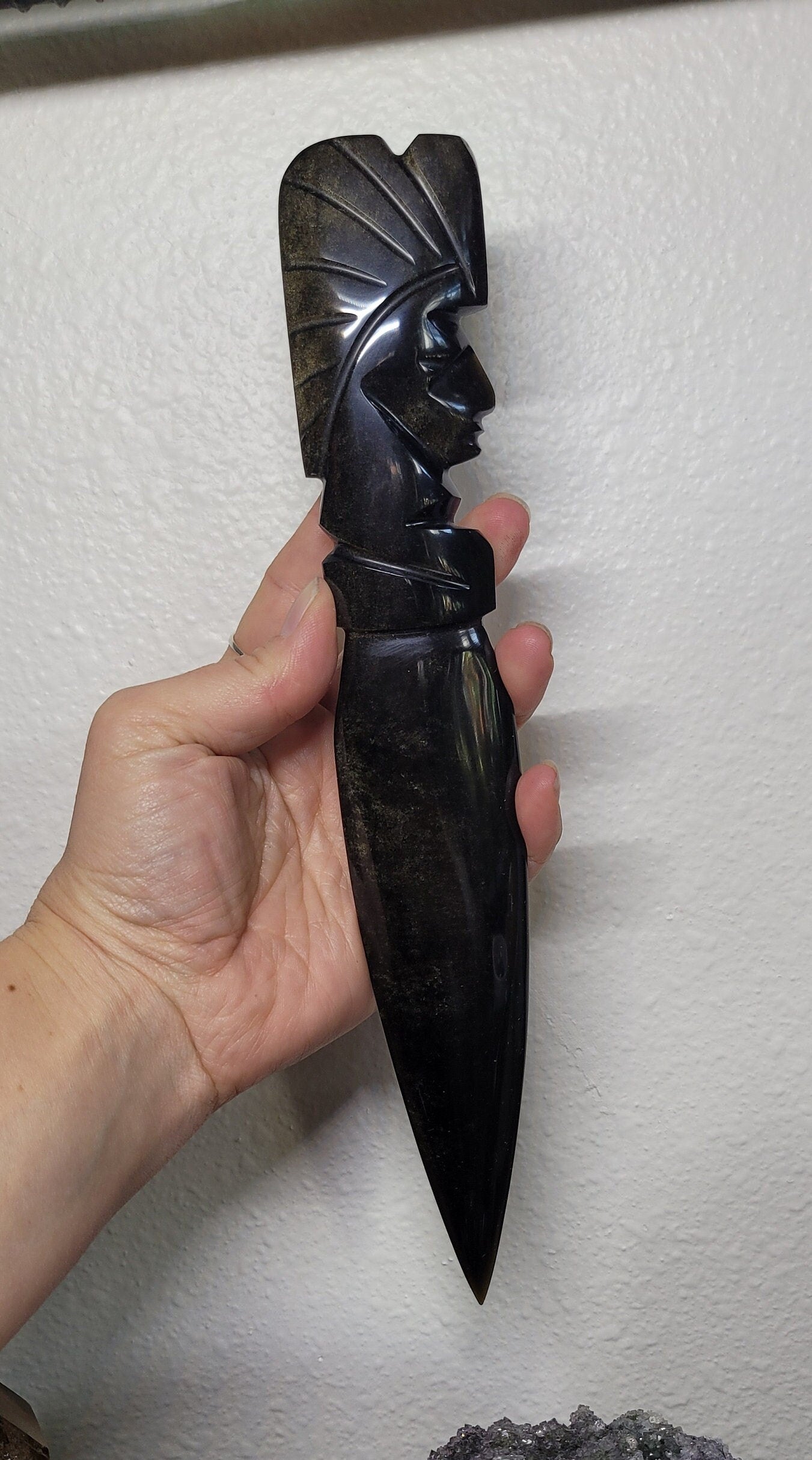 High Quality Golden Sheen Daggers Handmade in Mexico / Knifes Obsidian / Blades / Alter Space / Ritual / Energy Worker