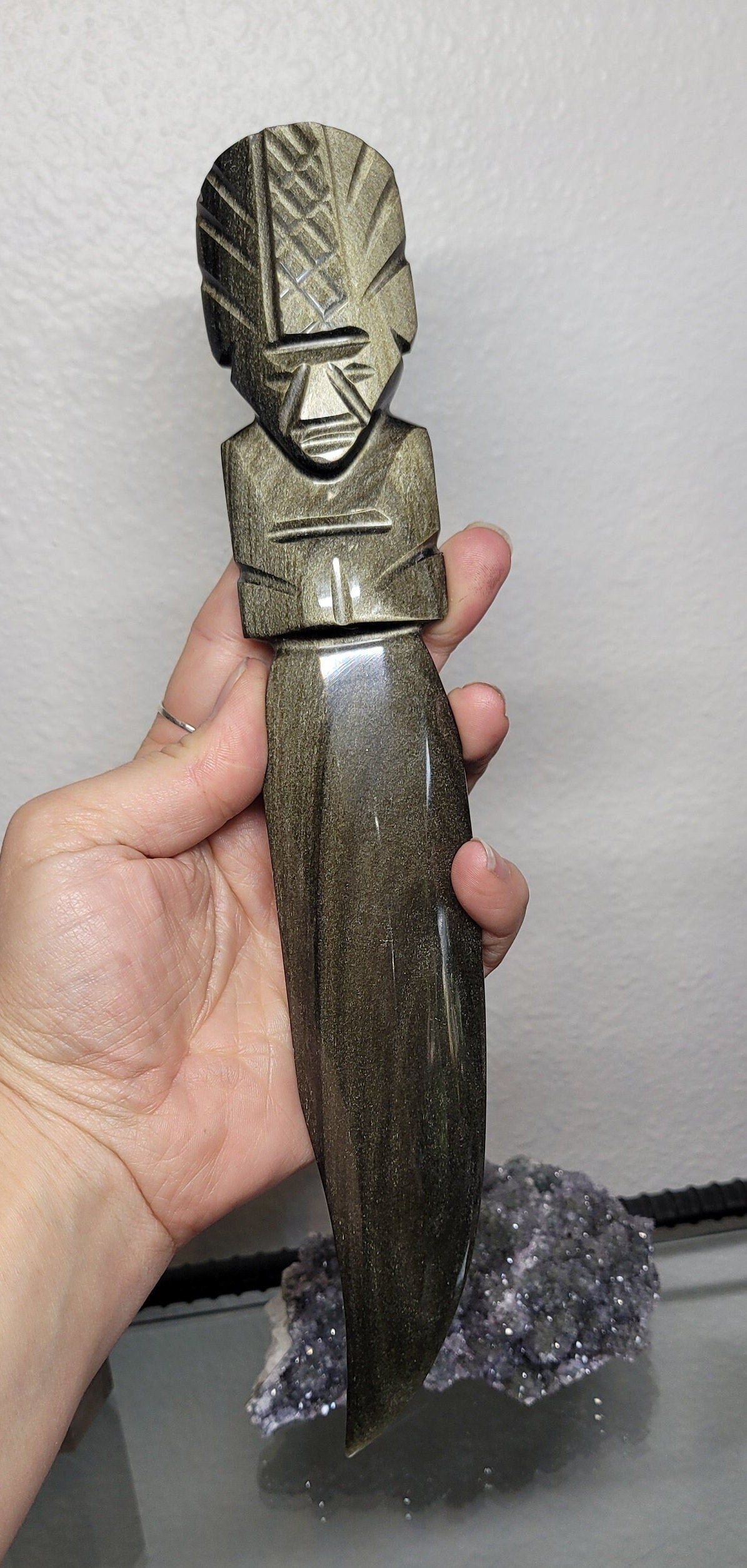 High Quality Golden Sheen Daggers Handmade in Mexico / Knifes Obsidian / Blades / Alter Space / Ritual / Energy Worker